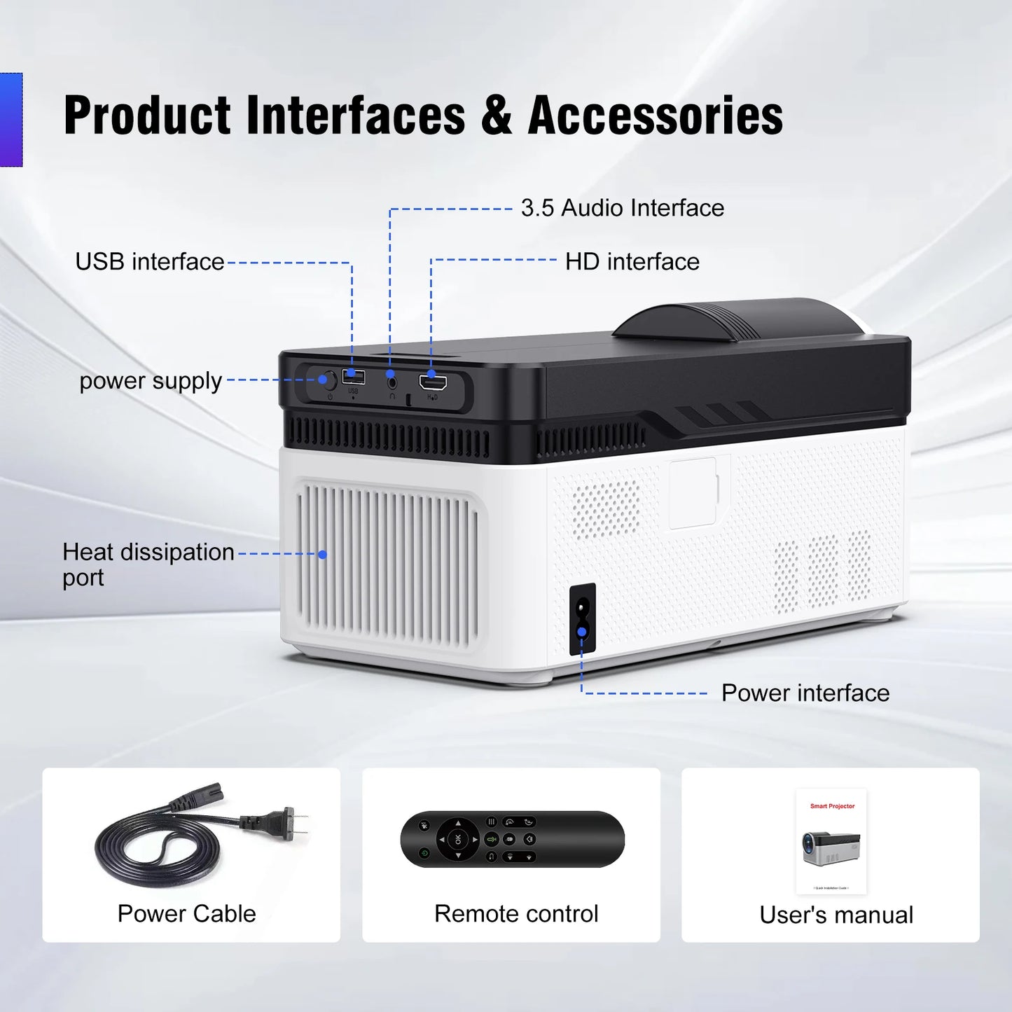 🎬 Projecteur Cinéma Magcubic HY450 – 8K Ultra HD & WiFi 6