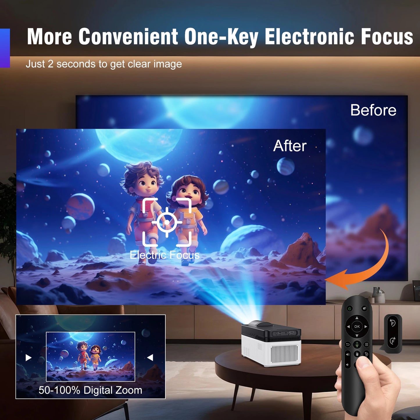 🎬 Projecteur Cinéma Magcubic HY450 – 8K Ultra HD & WiFi 6